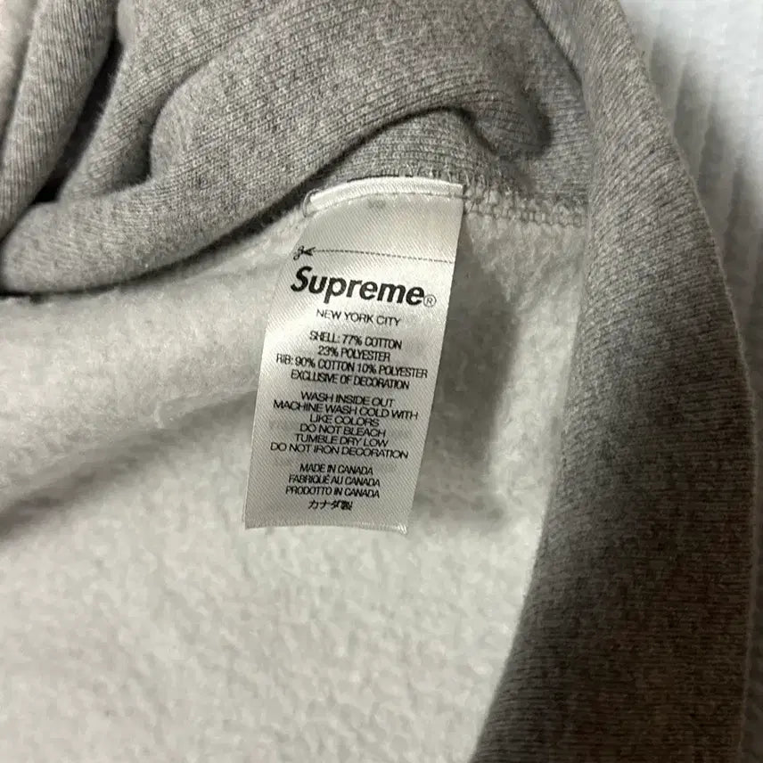 [BUNJANG] Supreme Box Logo Hoodie Gray / 슈프림 25FW 박스 로고 후드티 그레이 XXL