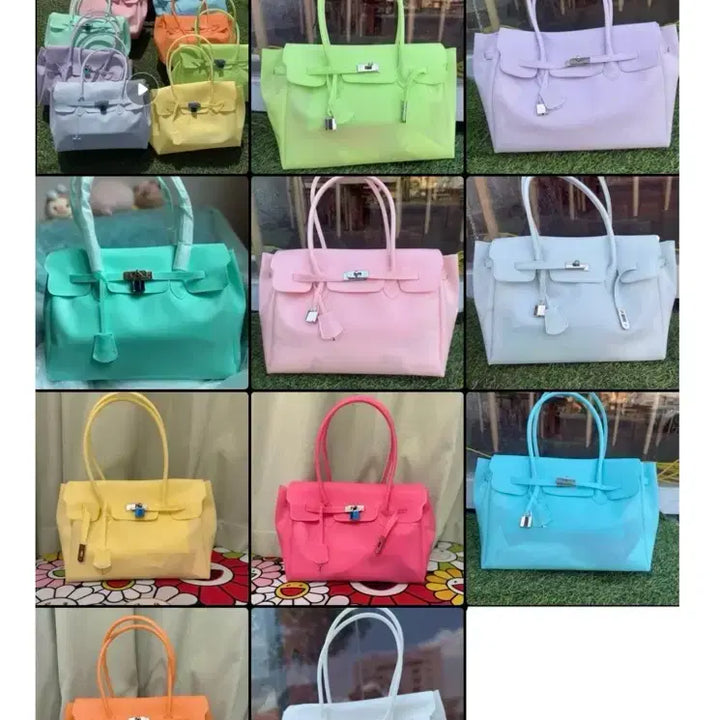 [SOLD OUT] [BUNJANG] Jelly Birkin PVC Handbag / 젤리버킨 퍼킨 같이 구매하실분2