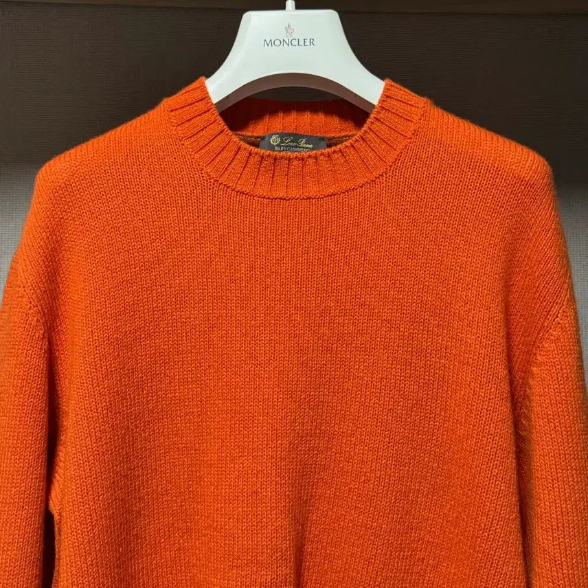 [BUNJANG] Loro Piana Baby Cashmere Orange Knit Sweater / 로로피아나 베이비 캐시미어 오렌지 니트 48