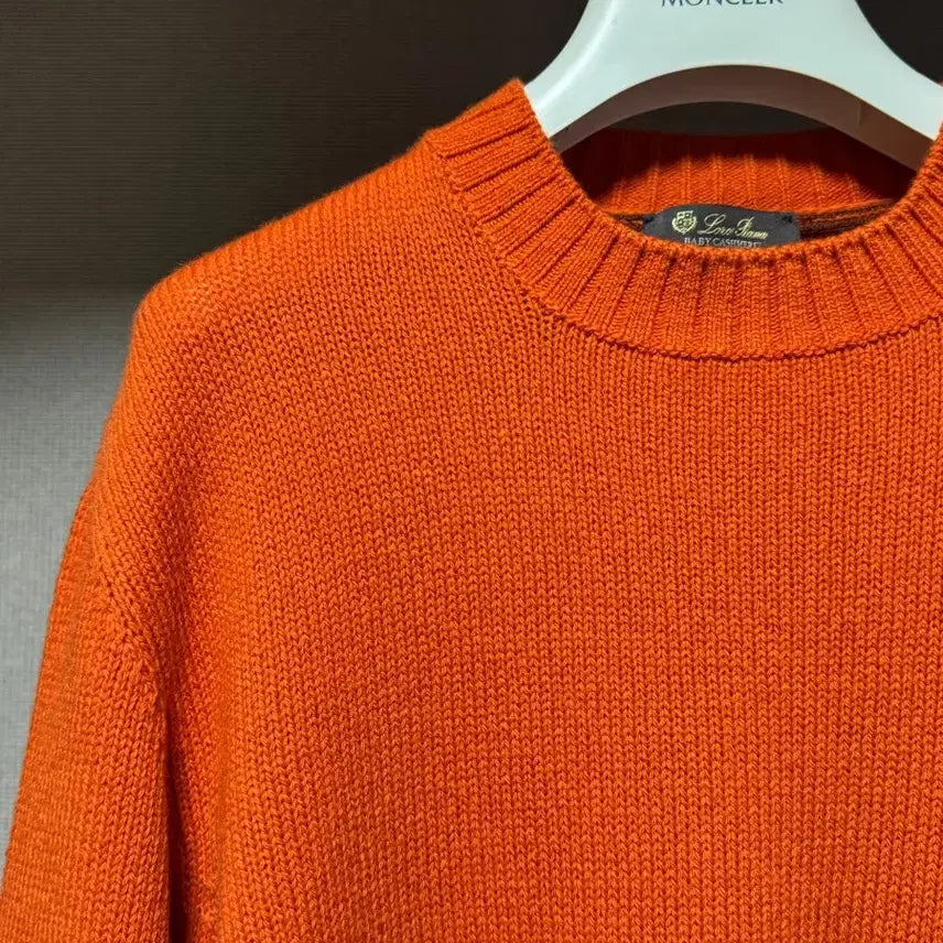 [BUNJANG] Loro Piana Baby Cashmere Orange Knit Sweater / 로로피아나 베이비 캐시미어 오렌지 니트 48