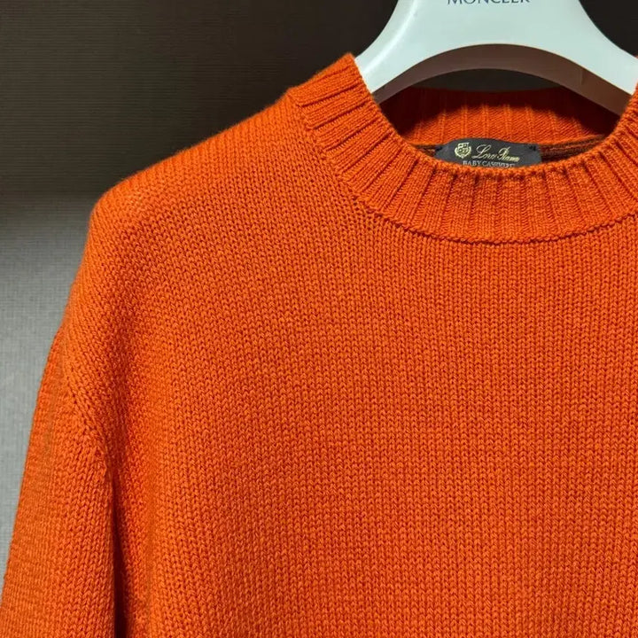 [BUNJANG] Loro Piana Baby Cashmere Orange Knit Sweater / 로로피아나 베이비 캐시미어 오렌지 니트 48