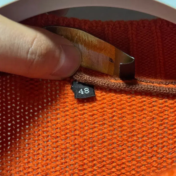 [BUNJANG] Loro Piana Baby Cashmere Orange Knit Sweater / 로로피아나 베이비 캐시미어 오렌지 니트 48
