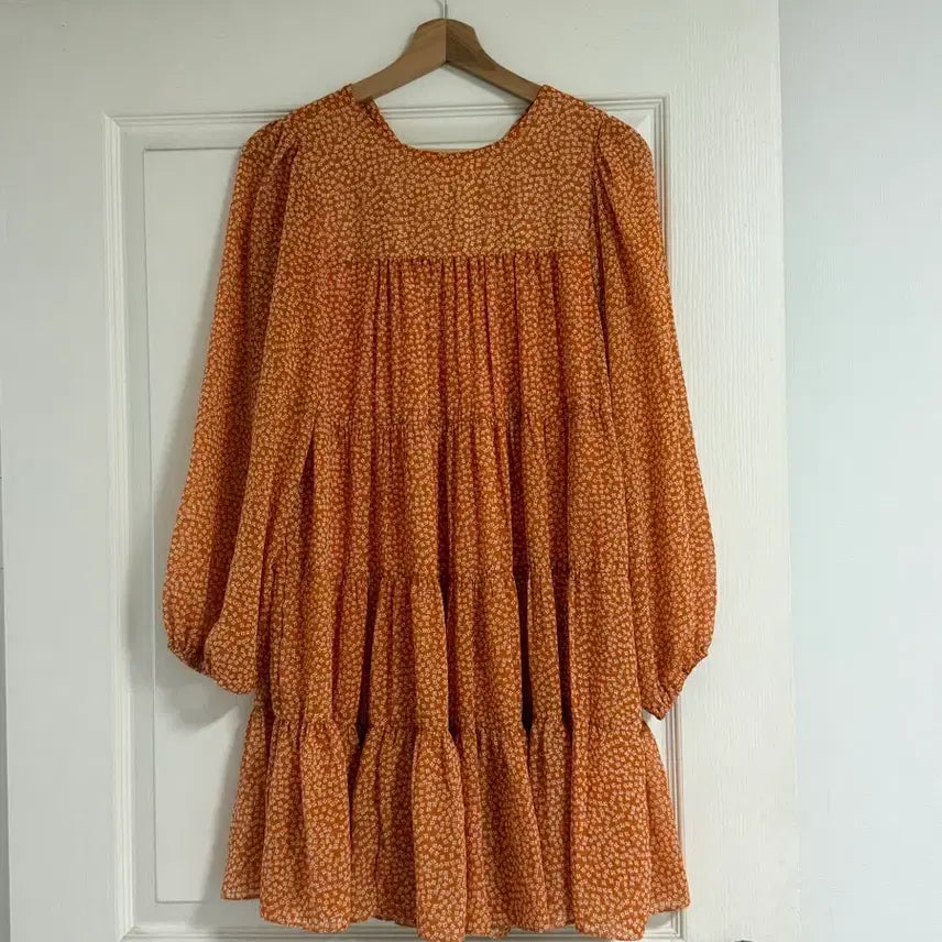 [BUNJANG] Springcomma Floral Ruffle Dress / 스프링콤마 플라워 캉캉 원피스