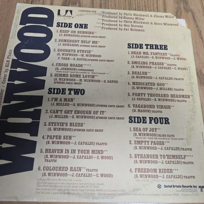[BUNJANG] Steve Winwood LP Bundle Set / 스티브 윈우드(Steve Winwood) LP 앨범 7종일괄 USA