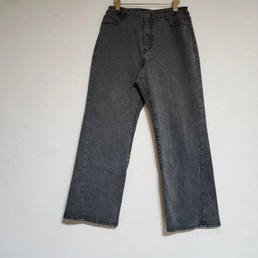 [BUNJANG] La Piffera 2024 Wide Denim Pants / 라삐아프2024속밴딩 와이드 데님팬츠28스판