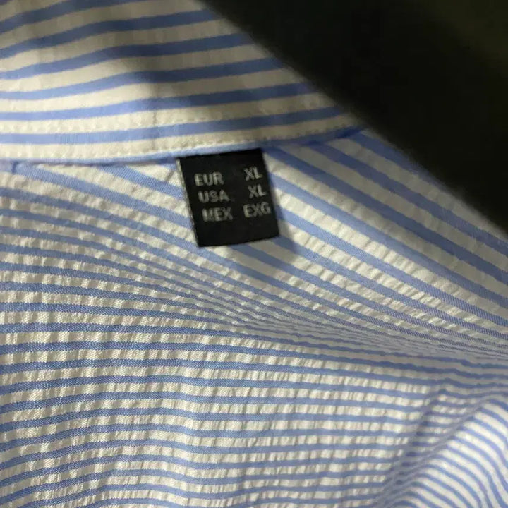 [BUNJANG] Massimo Dutti Blue Striped Shirt XL / 마시모두띠 블루 스트라이프 셔츠 xl