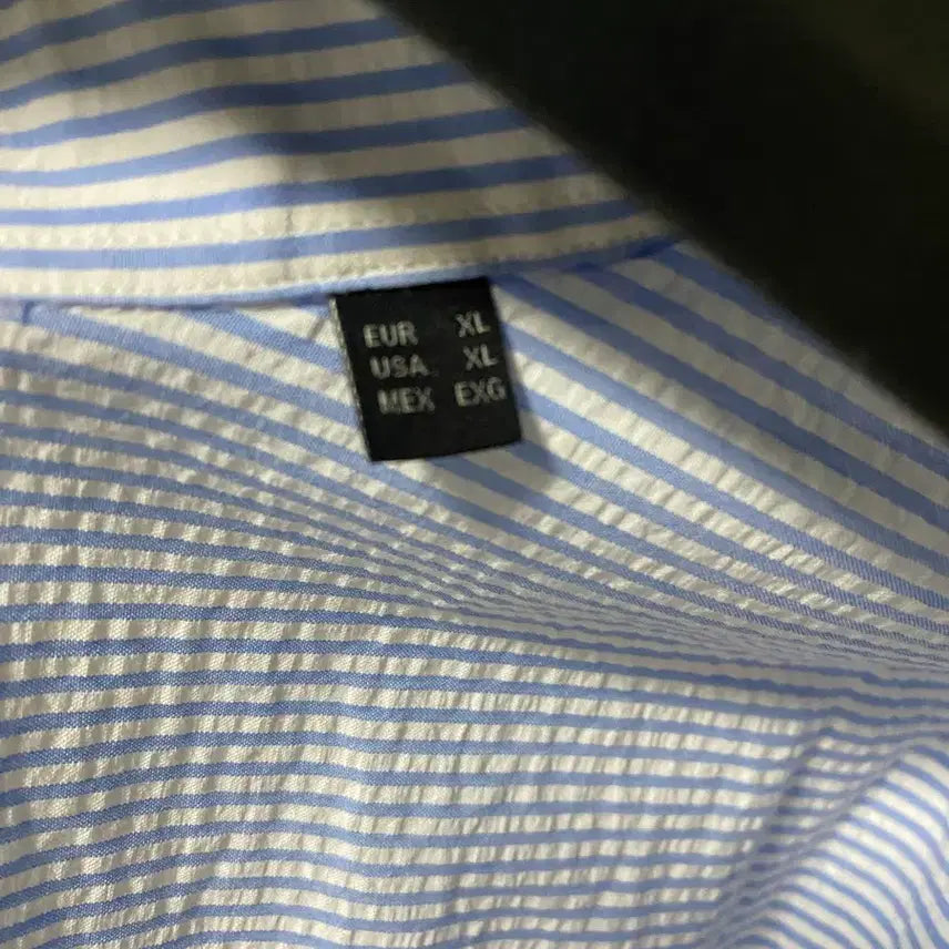 [BUNJANG] Massimo Dutti Blue Striped Shirt XL / 마시모두띠 블루 스트라이프 셔츠 xl