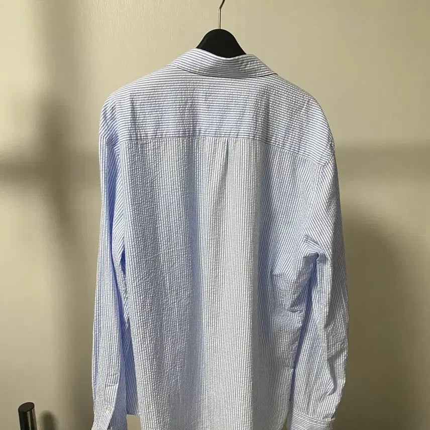 [BUNJANG] Massimo Dutti Blue Striped Shirt XL / 마시모두띠 블루 스트라이프 셔츠 xl