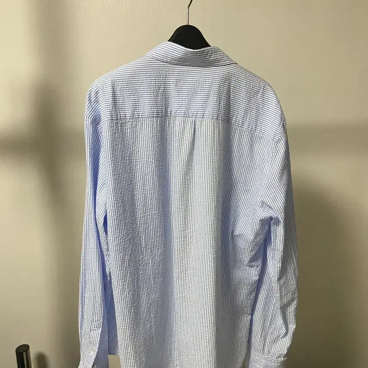 [BUNJANG] Massimo Dutti Blue Striped Shirt XL / 마시모두띠 블루 스트라이프 셔츠 xl