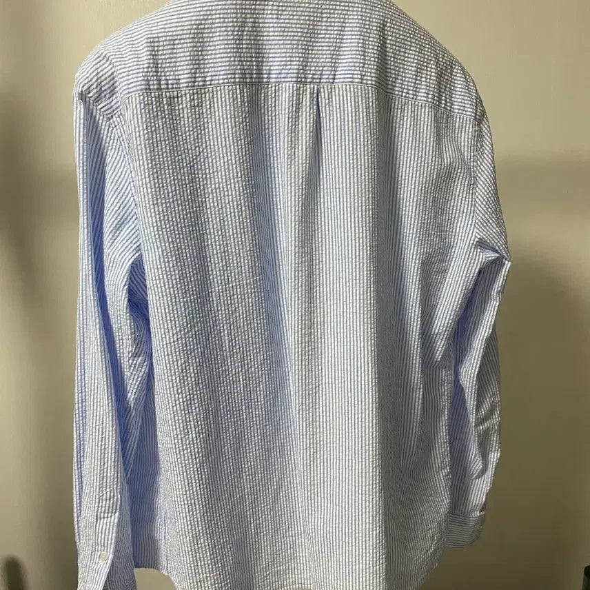 [BUNJANG] Massimo Dutti Blue Striped Shirt XL / 마시모두띠 블루 스트라이프 셔츠 xl