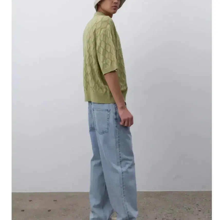 [BUNJANG] LeHahb Washed Wide Denim Pants / 무신사 르아브 워싱 와이드 데님팬츠S1장,L1장