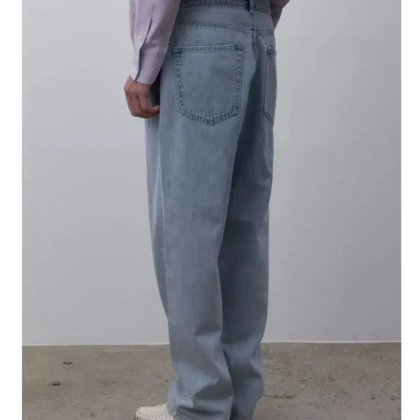 [BUNJANG] LeHahb Washed Wide Denim Pants / 무신사 르아브 워싱 와이드 데님팬츠S1장,L1장