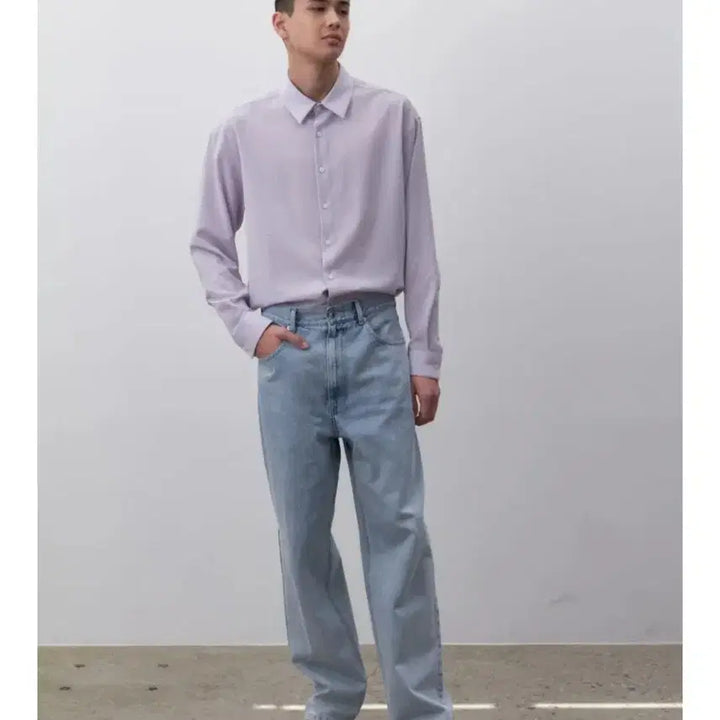 [BUNJANG] LeHahb Washed Wide Denim Pants / 무신사 르아브 워싱 와이드 데님팬츠S1장,L1장