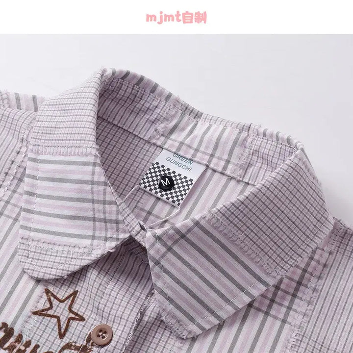 [BUNJANG] MJMT Subculture Kitsch Big Collar Short-Sleeve Shirt / MJMT 서브컬쳐 키치 빅 카라 반팔 셔츠