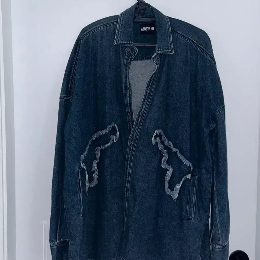 [BUNJANG] AJO BY AJO Gun Oversized Washed Denim Shirt / 아조바이아조 Gun Oversized Washed Denim Shirt