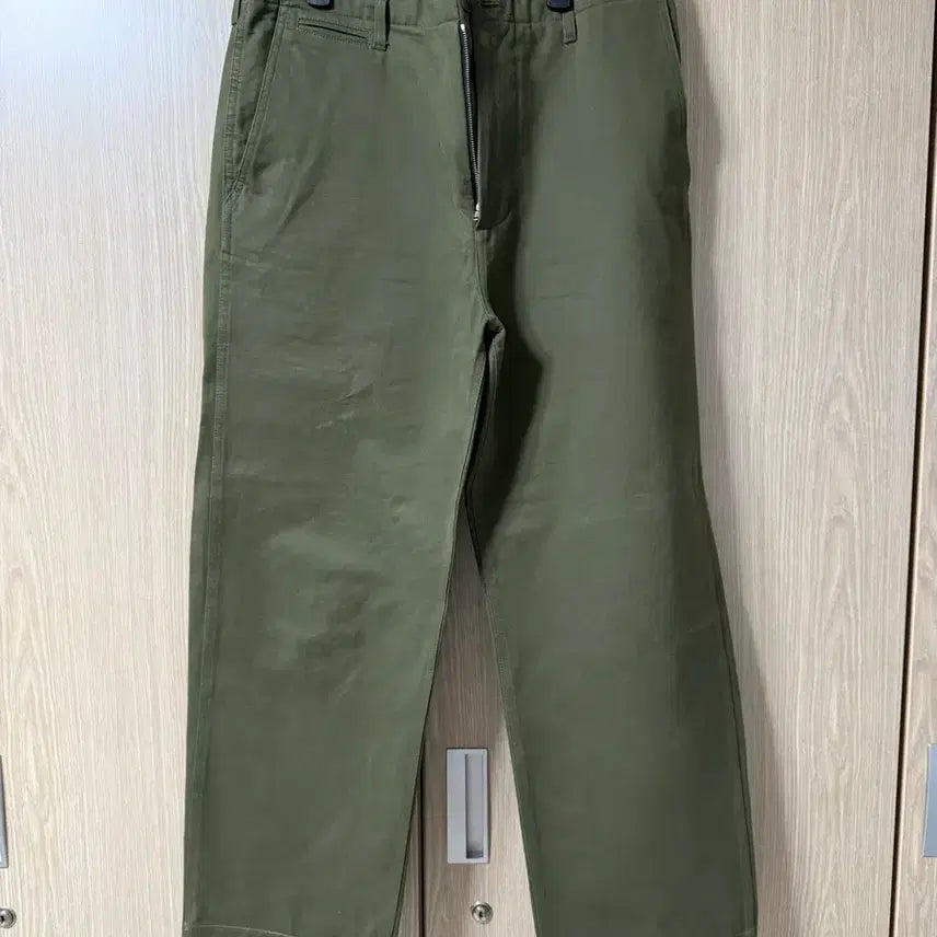 [BUNJANG] Shutter Olive Chino Pants / 셔터 치노팬츠 올리브