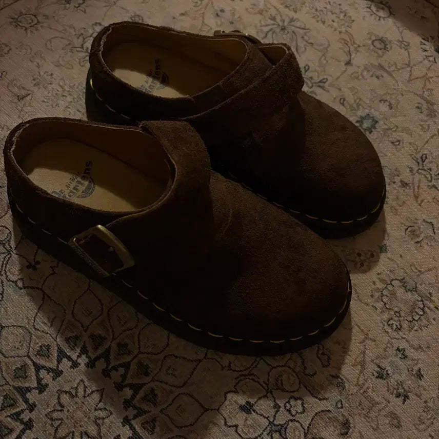 [BUNJANG] Dr. Martens Esham Suede Mule Dark Brown / 닥터마틴 아이샴 스웨이드 뮬 다크브라운