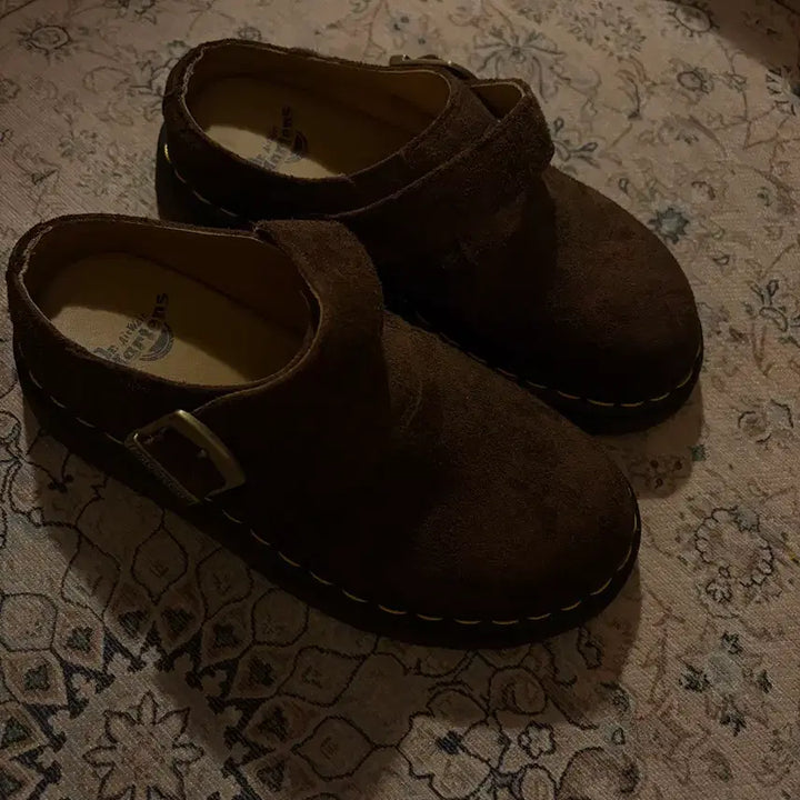 [BUNJANG] Dr. Martens Esham Suede Mule Dark Brown / 닥터마틴 아이샴 스웨이드 뮬 다크브라운
