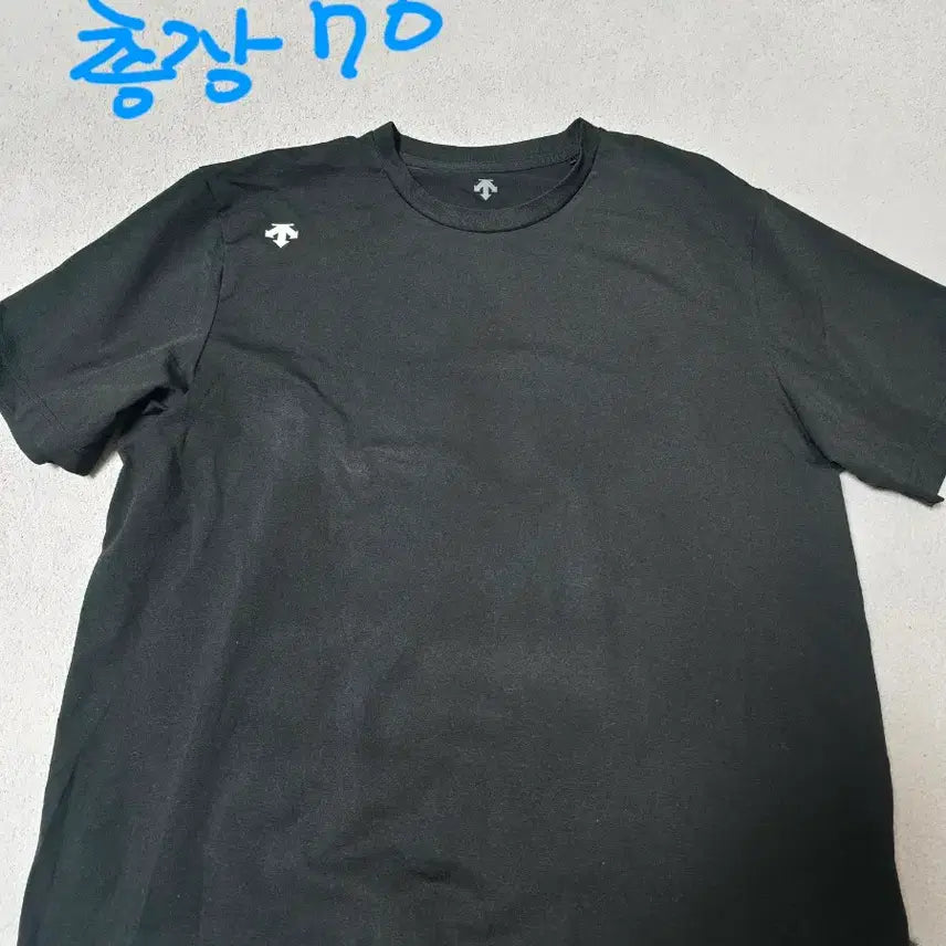 [SOLD OUT] 데상트 블랙 반팔 티셔츠 4XL