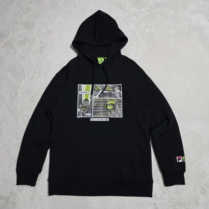 [BUNJANG] Fila Mountain Dew Collaboration Hoodie / (XL)휠라 마운틴듀 콜라보 후드티셔츠