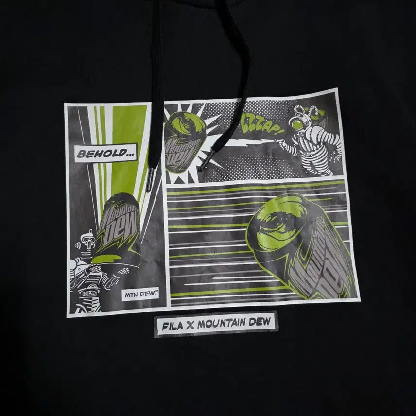 [BUNJANG] Fila Mountain Dew Collaboration Hoodie / (XL)휠라 마운틴듀 콜라보 후드티셔츠