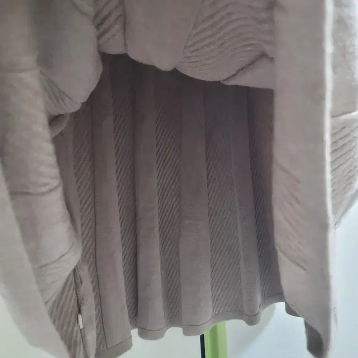 [BUNJANG] Pleated Knit Skirt Beige F / 여성 플리츠 니트 스커트 베이지 F
