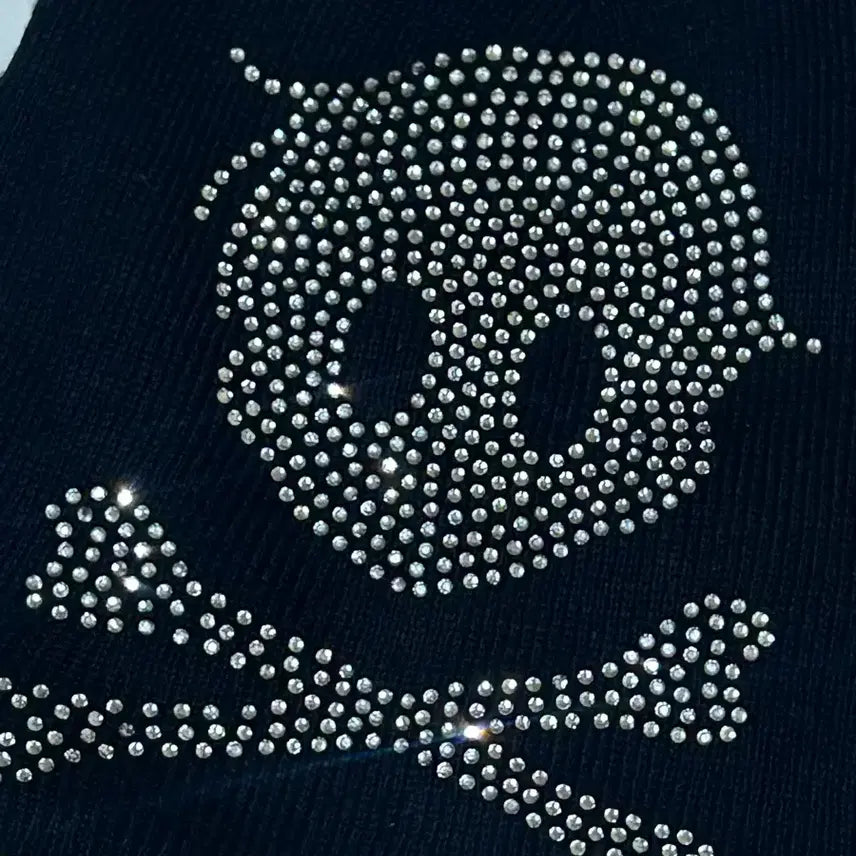 [BUNJANG] Skull Black Beanie / 해골 스컬 블랙 비니 모자