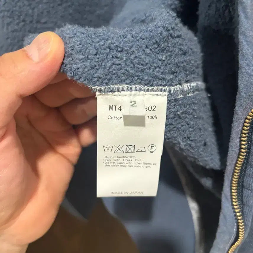 [BUNJANG] Marty &amp; Sons Vintage Sweat Zip-up Navy / [2] 마티앤선즈 빈티지 스웻 집업 네이비