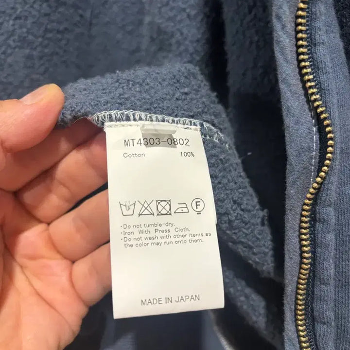 [BUNJANG] Marty &amp; Sons Vintage Sweat Zip-up Navy / [2] 마티앤선즈 빈티지 스웻 집업 네이비