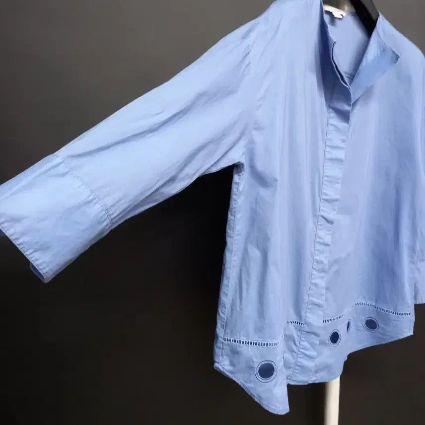 [BUNJANG] SJ WANI Long Sleeve Blouse (Sky Blue) 77 / SJ WANI 춘추 긴팔블라우스 77