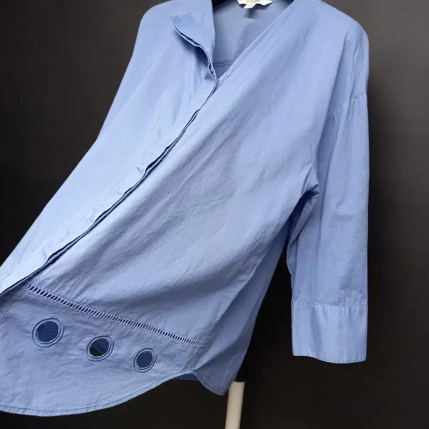 [BUNJANG] SJ WANI Long Sleeve Blouse (Sky Blue) 77 / SJ WANI 춘추 긴팔블라우스 77
