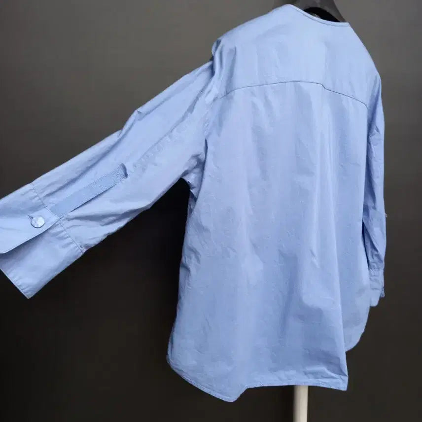 [BUNJANG] SJ WANI Long Sleeve Blouse (Sky Blue) 77 / SJ WANI 춘추 긴팔블라우스 77