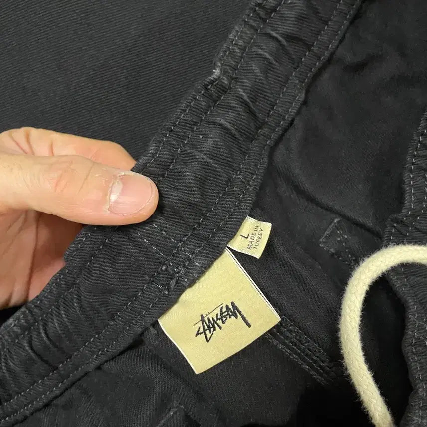[BUNJANG] Stussy Icon Beach Pants Washed Black (L) / (L) 스투시 노마 아이콘 비치 팬츠 워시드 블랙