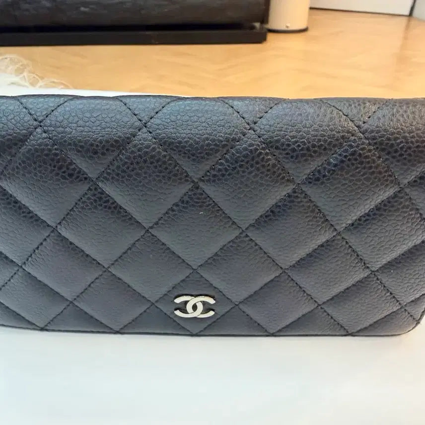 [BUNJANG] Chanel Black Caviar Long Wallet / 샤넬 블랙 캐비어 장지갑