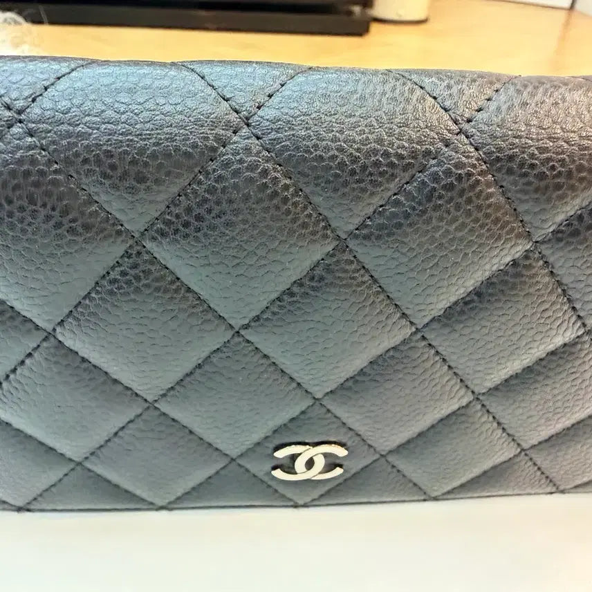 [BUNJANG] Chanel Black Caviar Long Wallet / 샤넬 블랙 캐비어 장지갑