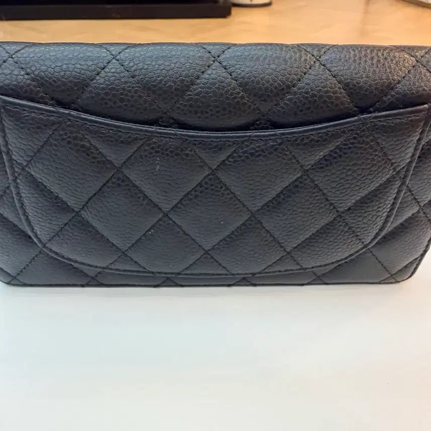 [BUNJANG] Chanel Black Caviar Long Wallet / 샤넬 블랙 캐비어 장지갑
