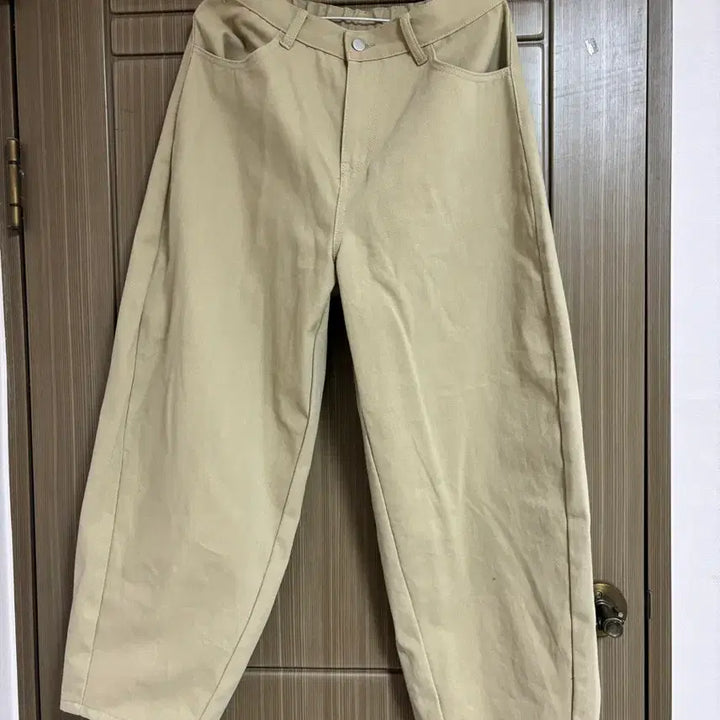 [BUNJANG] Beige Cotton Pants / 여자 베이지색 면바지 팬츠 바지