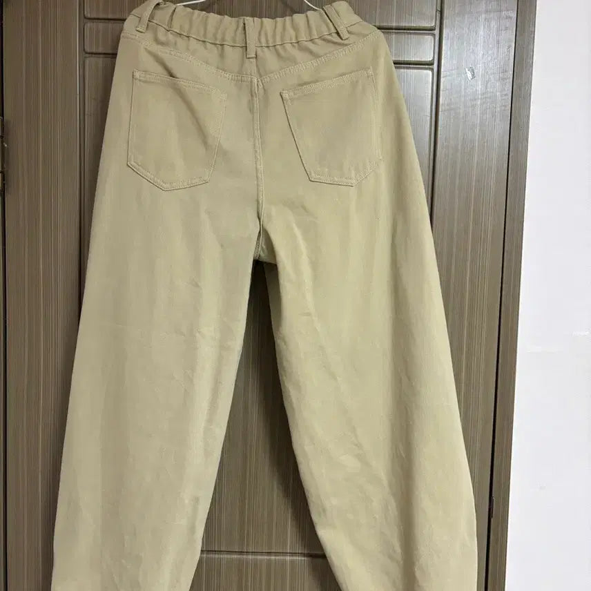 [BUNJANG] Beige Cotton Pants / 여자 베이지색 면바지 팬츠 바지