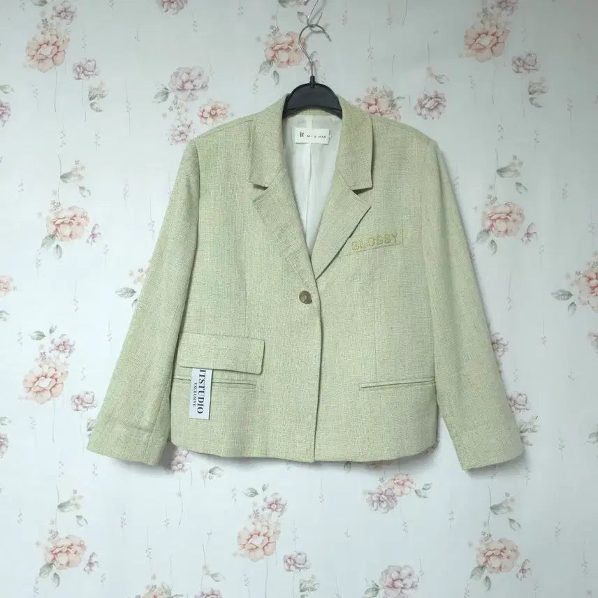 [BUNJANG] It MICHAA Glossy Linen Blend Jacket / 잇미샤 글로시 마혼방 자켓