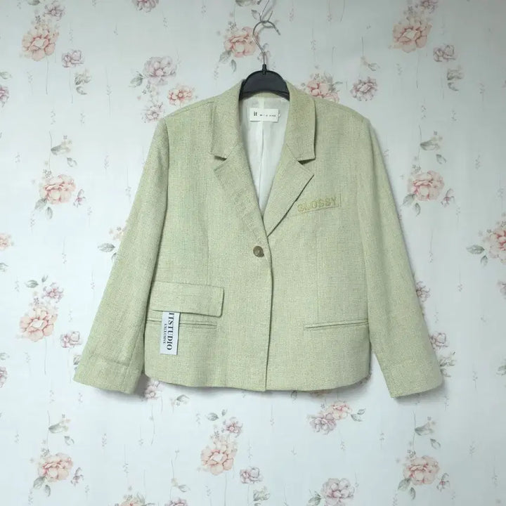 [BUNJANG] It MICHAA Glossy Linen Blend Jacket / 잇미샤 글로시 마혼방 자켓