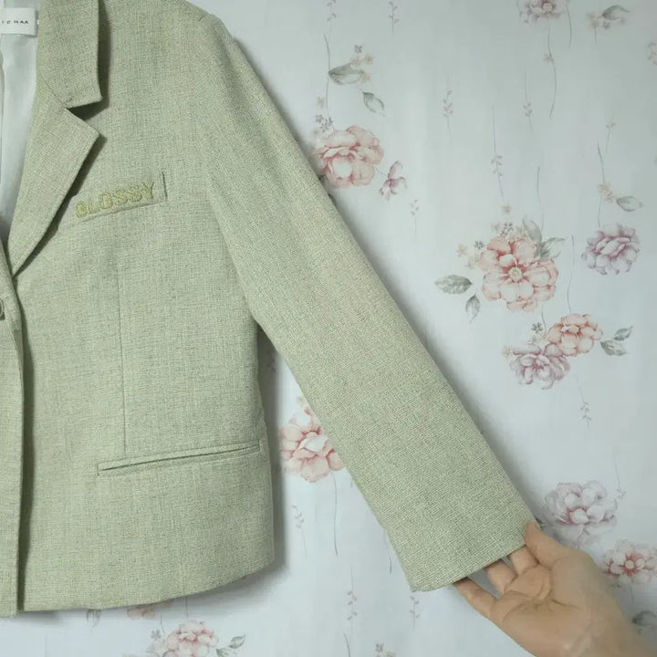 [BUNJANG] It MICHAA Glossy Linen Blend Jacket / 잇미샤 글로시 마혼방 자켓