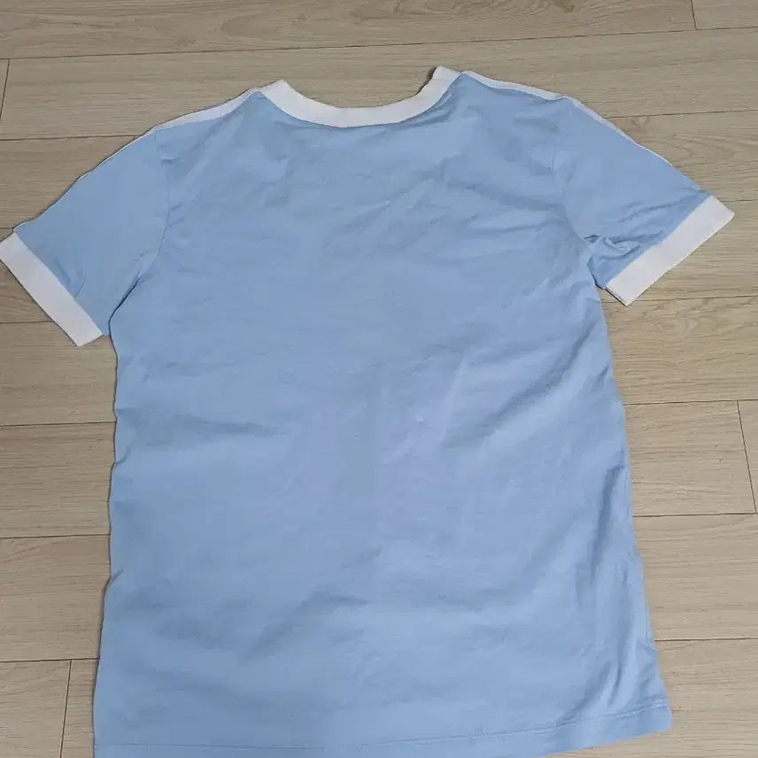 [BUNJANG] Adidas Ringer T-shirt Sky Blue / 아디다스 반팔 링거 티셔츠 하늘색 xs-s