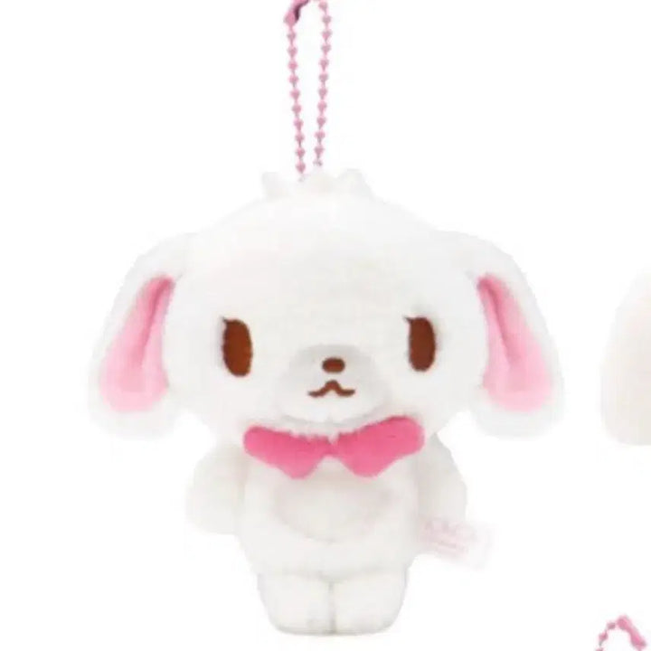 [SOLD OUT] 새상품)산리오 슈가바니즈 봉제인형 키링 시로우사 마스코트 키홀더 인형