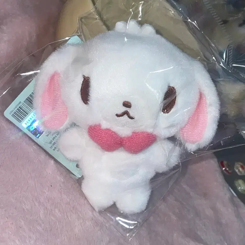 [SOLD OUT] 새상품)산리오 슈가바니즈 봉제인형 키링 시로우사 마스코트 키홀더 인형