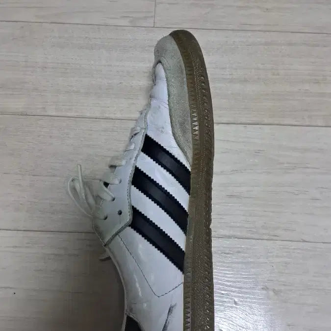 [BUNJANG] Adidas Samba White Black Sneakers / 아디다스 삼바 흰검 운동화