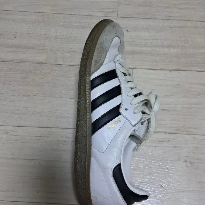 [BUNJANG] Adidas Samba White Black Sneakers / 아디다스 삼바 흰검 운동화