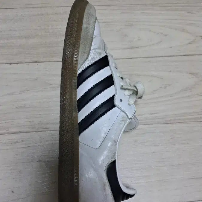 [BUNJANG] Adidas Samba White Black Sneakers / 아디다스 삼바 흰검 운동화