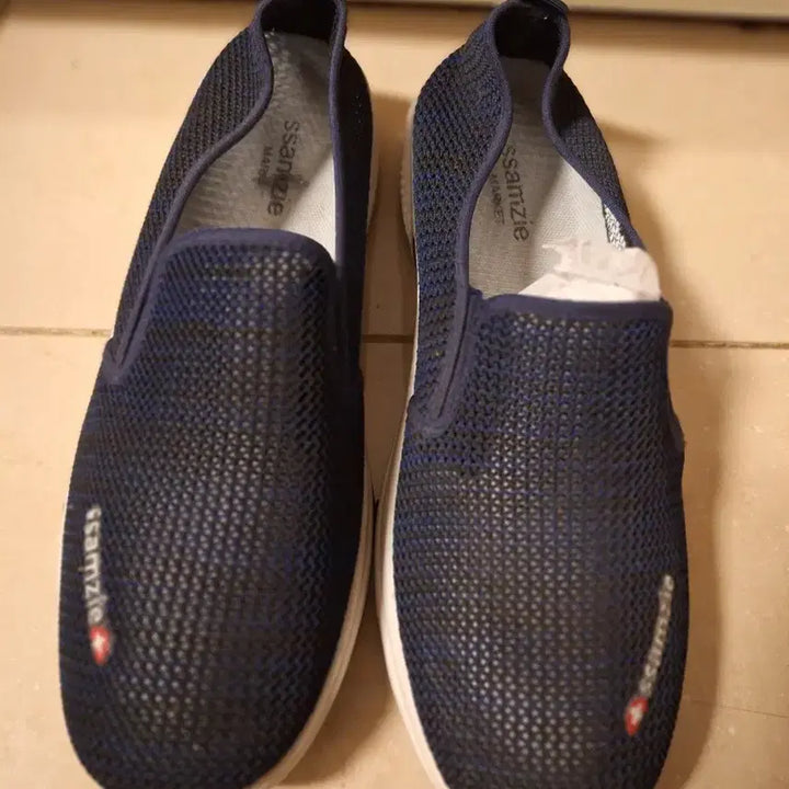 [BUNJANG] Ssambji Navy Mesh Slip-on Shoes / 