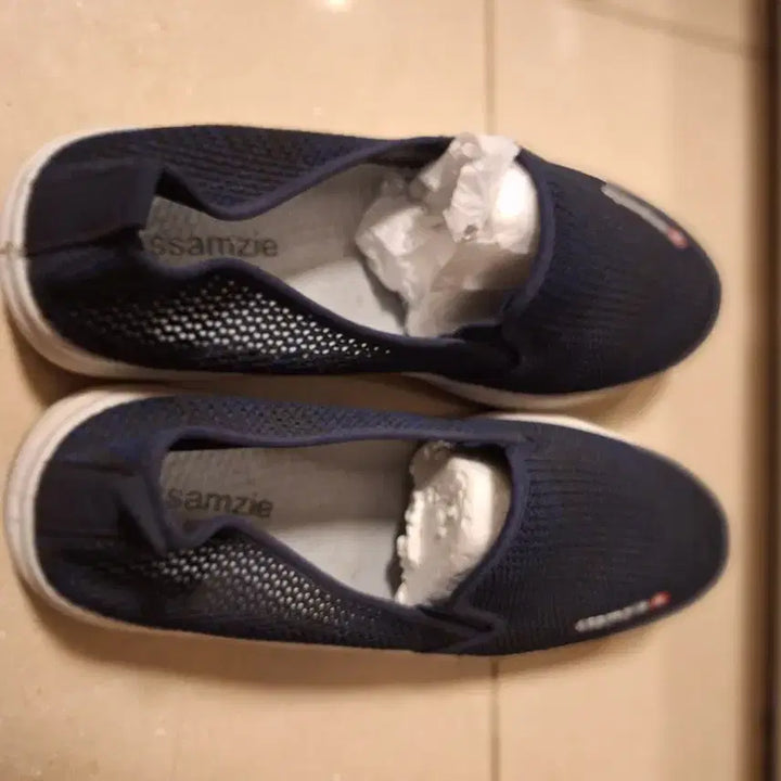 [BUNJANG] Ssambji Navy Mesh Slip-on Shoes / 