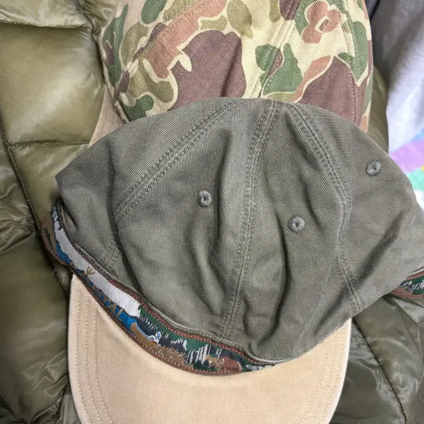 [BUNJANG] Kapital Murachino Brimfield Cap - Navajo Boat - Khaki Beige / 캐피탈 무라치노 브림필드 캡 나바호 보트 카키 베이지